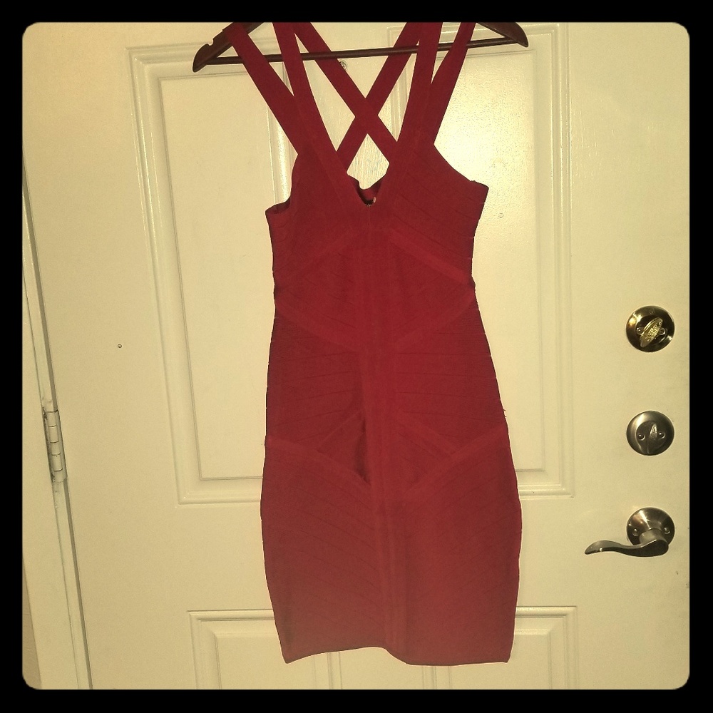 Sexy Red BeBe dress